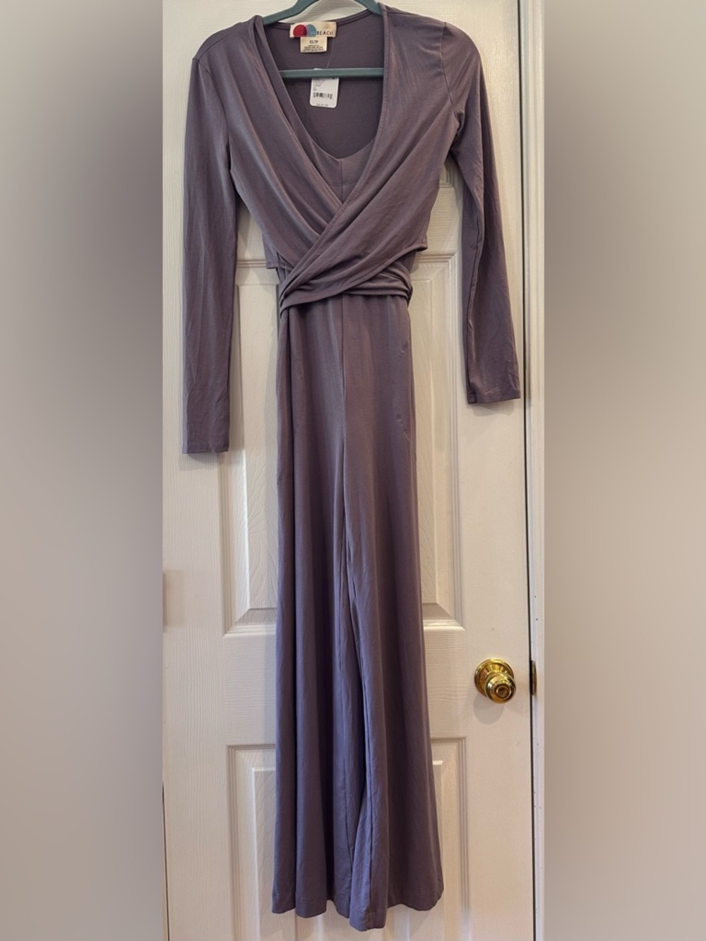 NWT Free People Delilah Jumpsuit Set. Size XS Purple Taupe beach coastal chic